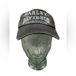 Harley-Davidson Rhinestone Cap Hat Black Adjustable OSFM Classic 100% Cotton
